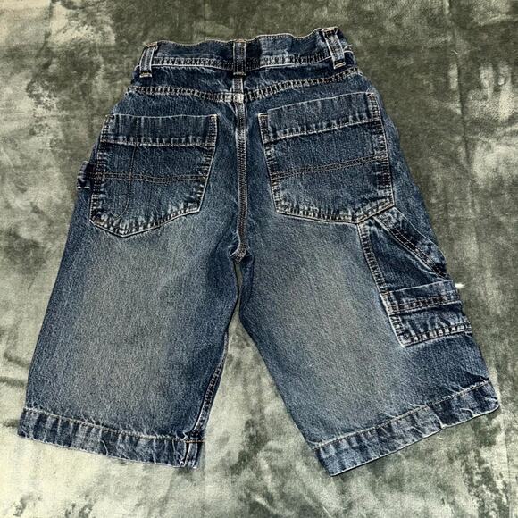 VTG Y2K '08 Arizona Carpenter Shorts Boys 14 Slim Blue Denim Medium Wash Pockets - Picture 1 of 6
